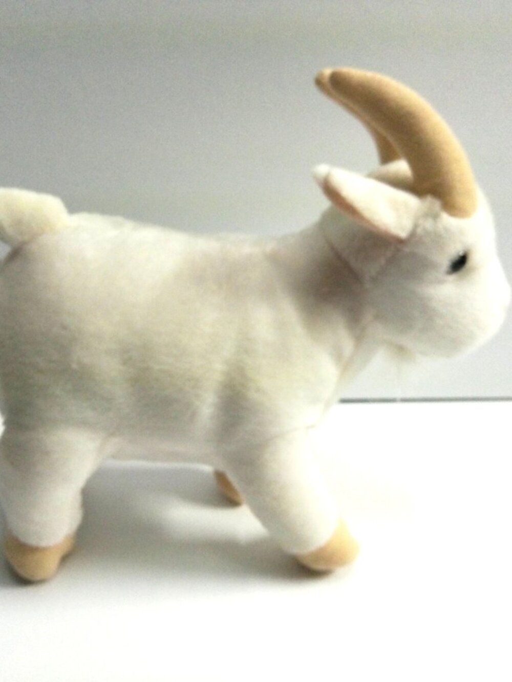 Fiesta Standing Goat Plush Stuffed Animal 9" High x 9.5" Long White #35940